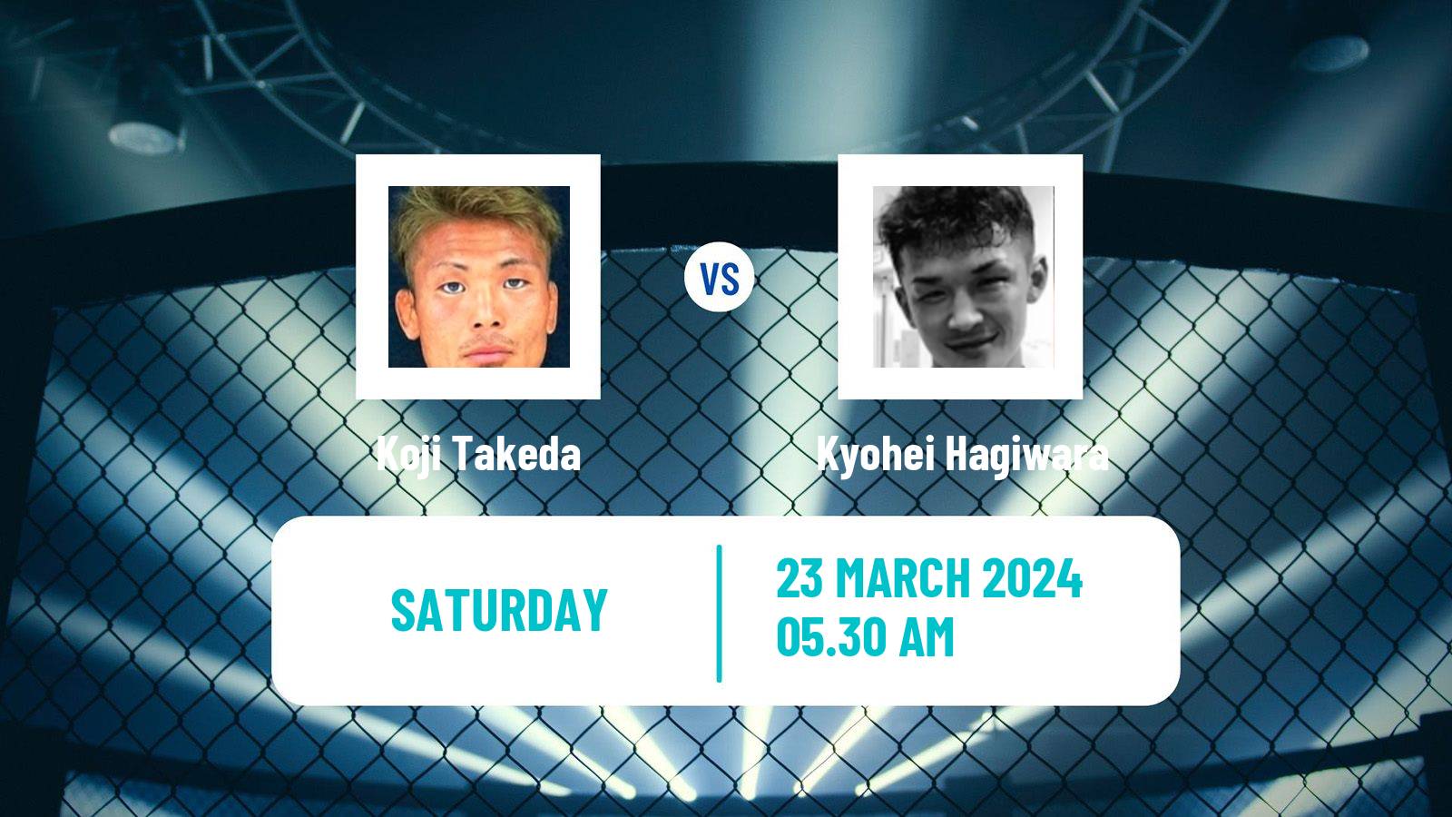 MMA Featherweight Rizin Men Koji Takeda - Kyohei Hagiwara