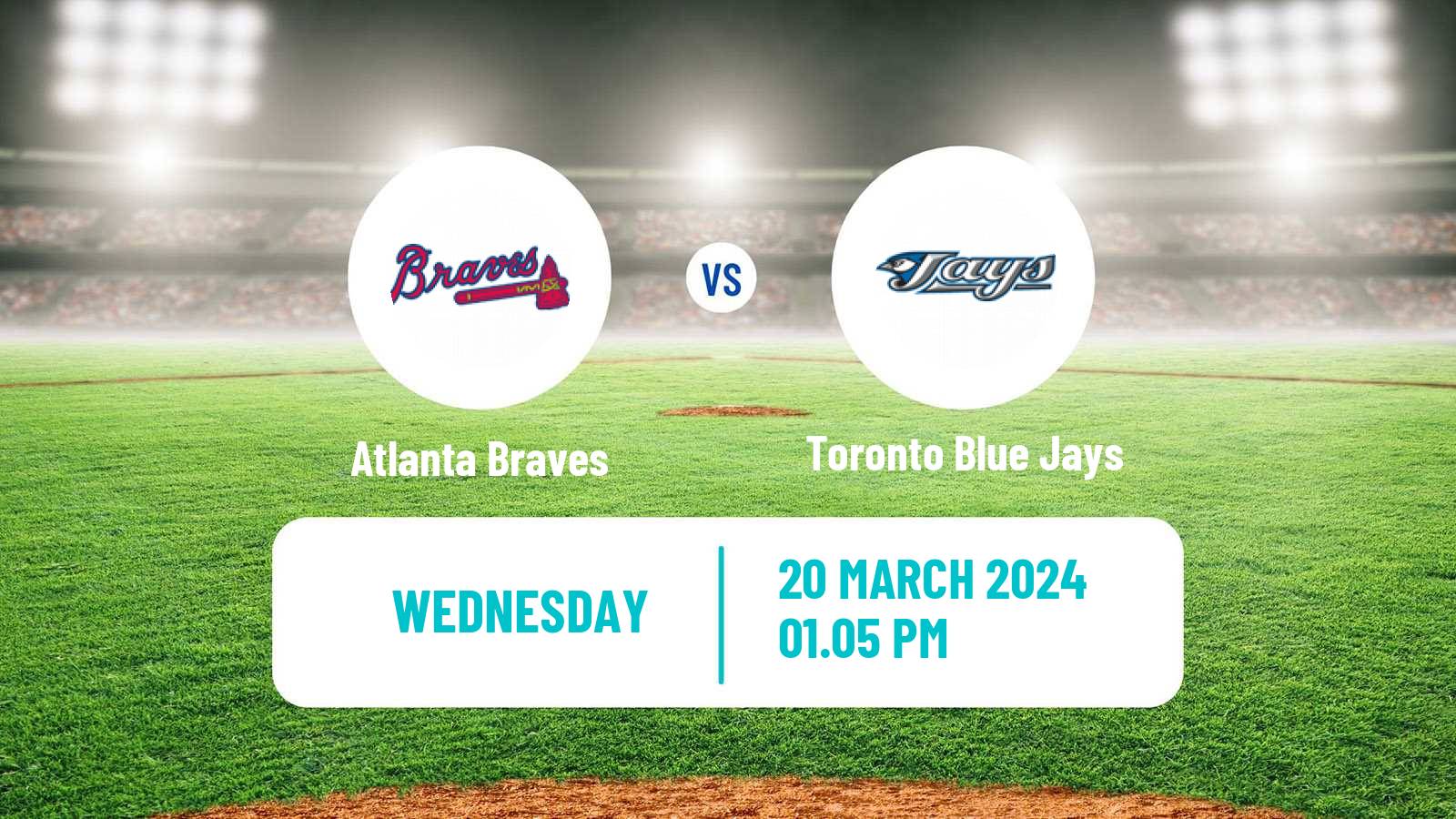Baseball MLB Spring Training Atlanta Braves - Toronto Blue Jays