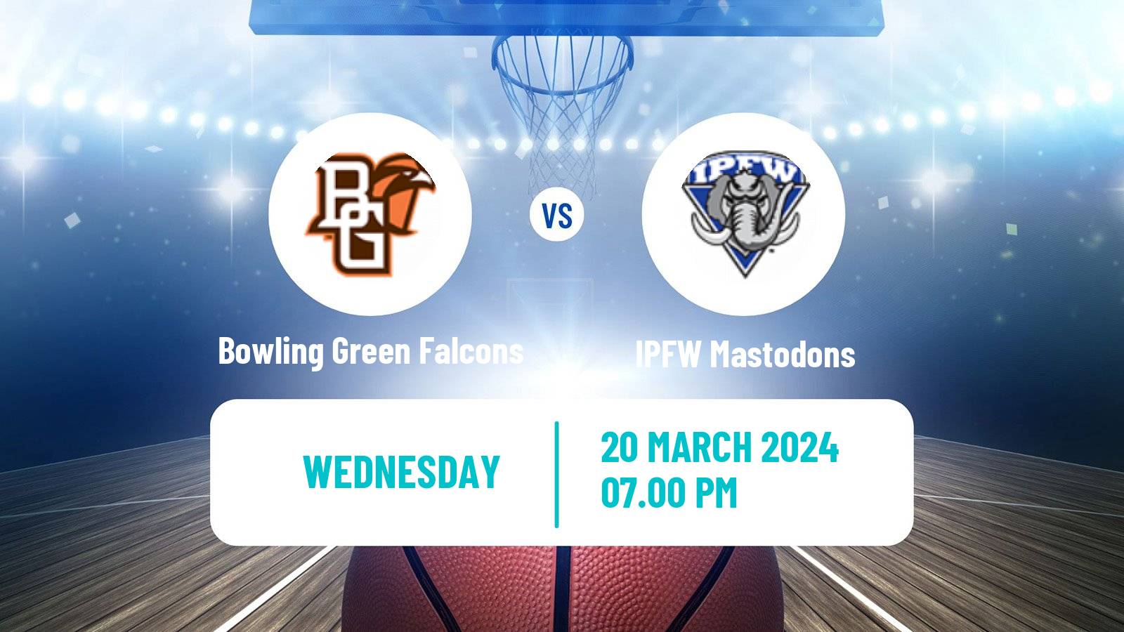 Basketball CIT Bowling Green Falcons - IPFW Mastodons