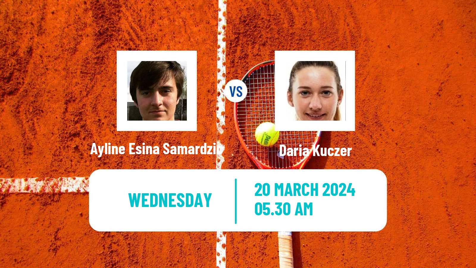 Tennis ITF W15 Sharm Elsheikh 22 Women 2024 Ayline Esina Samardzic - Daria Kuczer