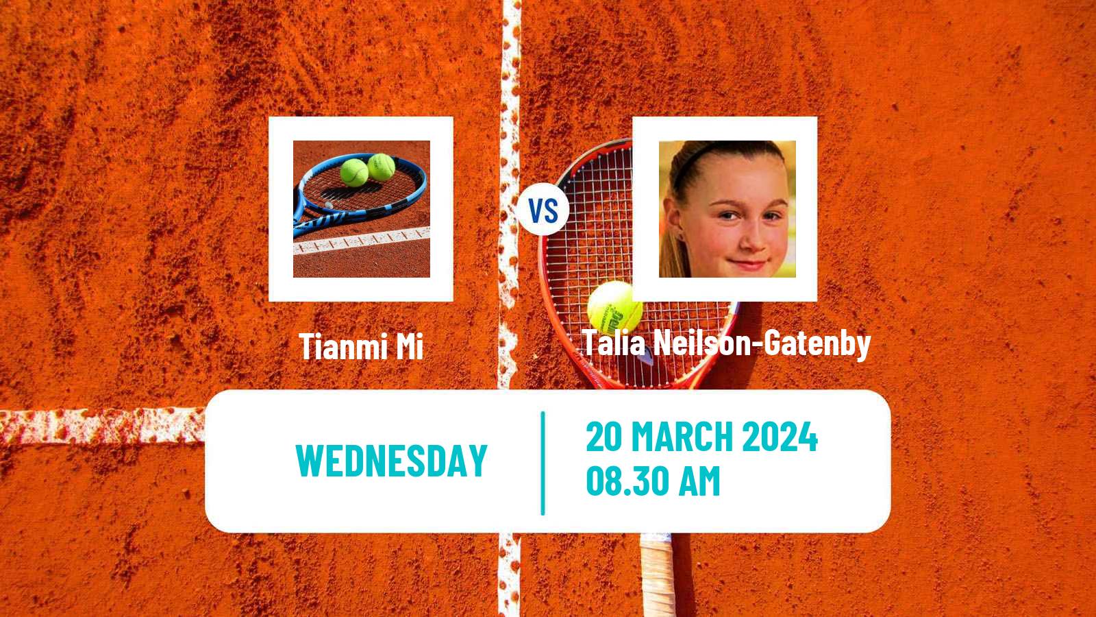 Tennis ITF W15 Sharm Elsheikh 22 Women 2024 Tianmi Mi - Talia Neilson-Gatenby
