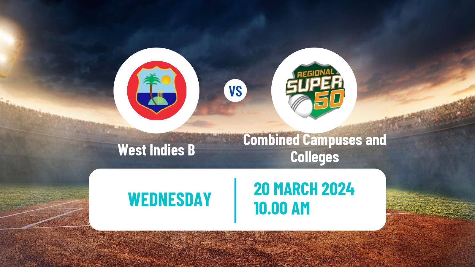 Cricket West Indies Championship Cricket West Indies B - Combined Campuses and Colleges