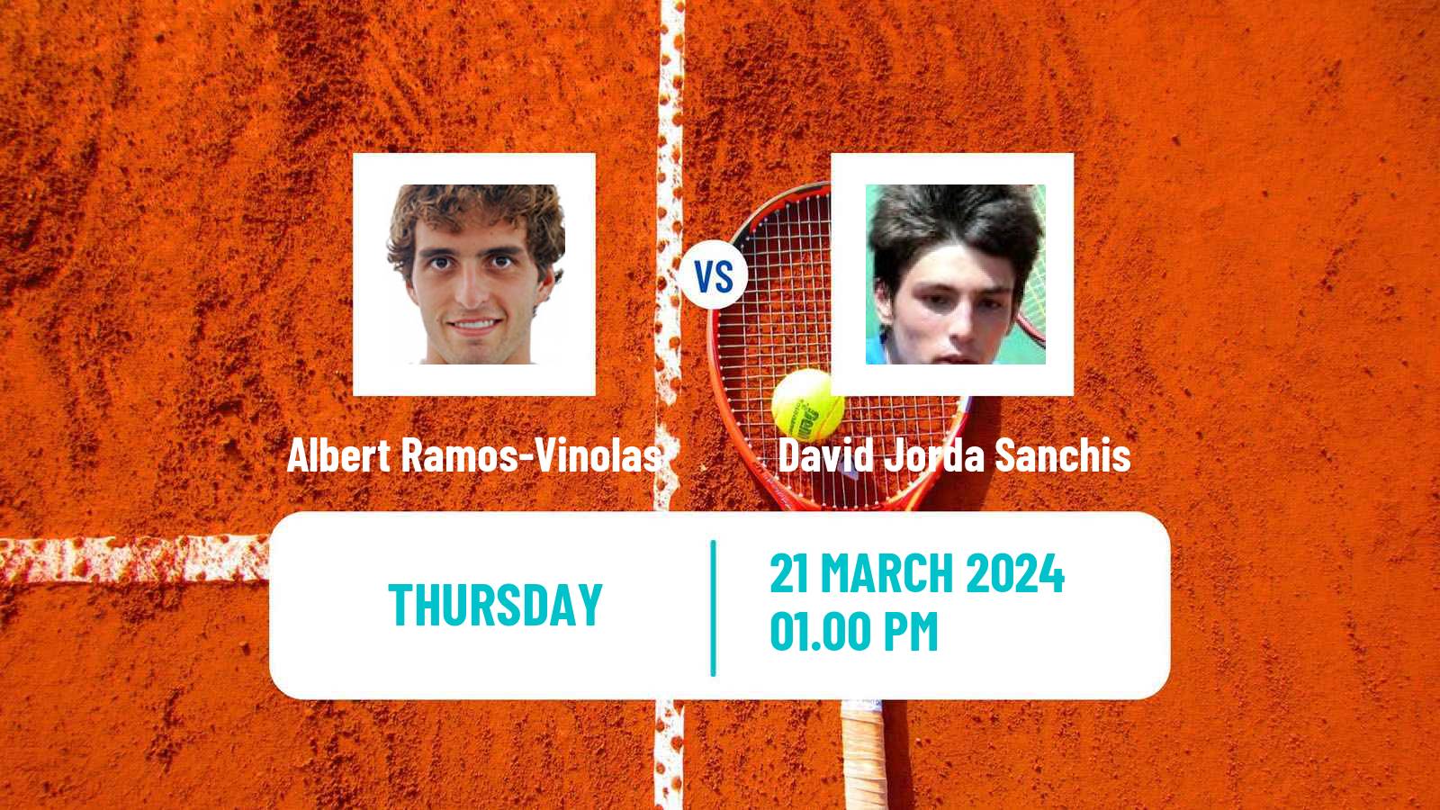 Tennis Murcia Challenger Men Albert Ramos-Vinolas - David Jorda Sanchis