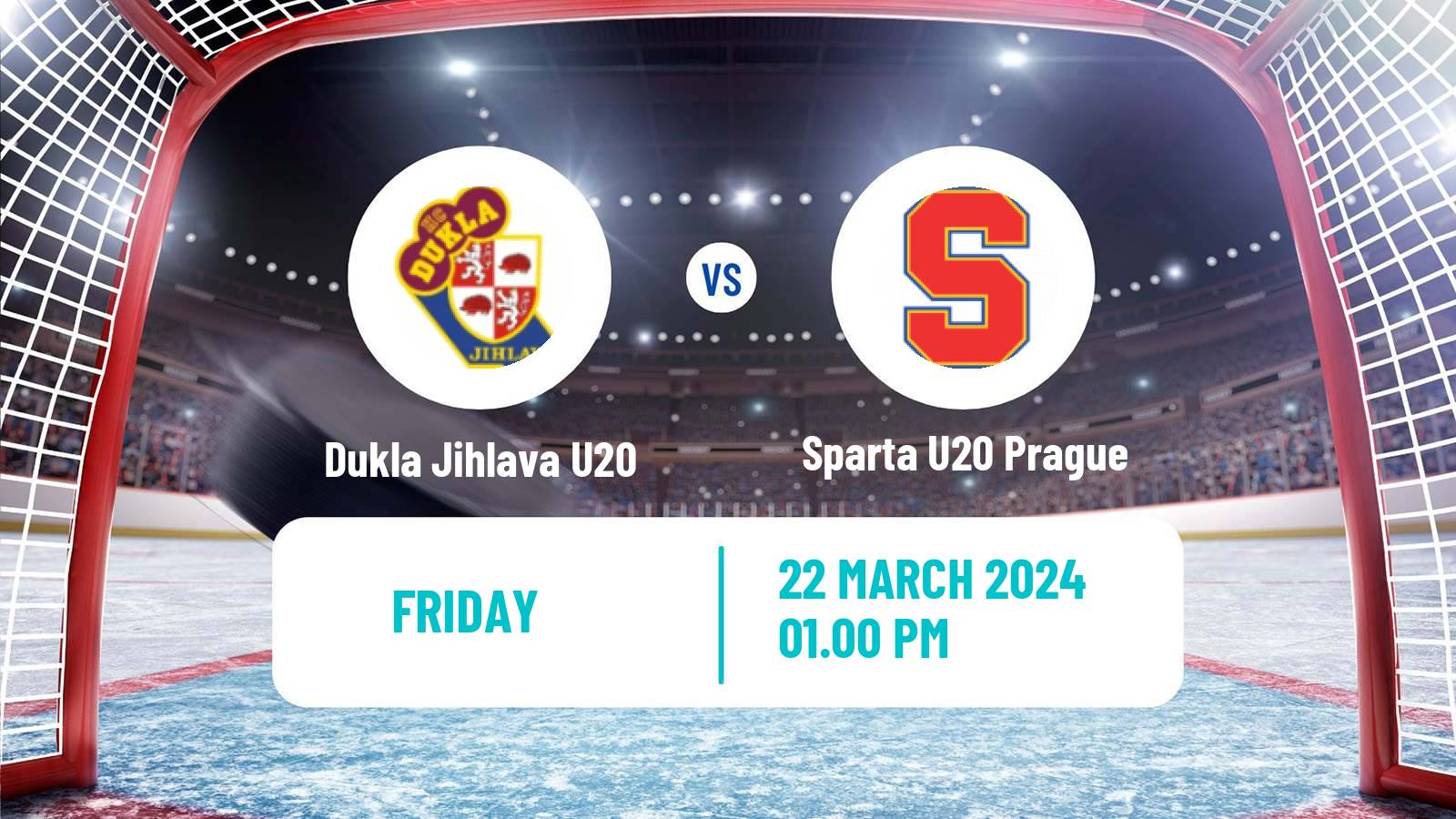 Hockey Czech ELJ Dukla Jihlava U20 - Sparta U20 Prague