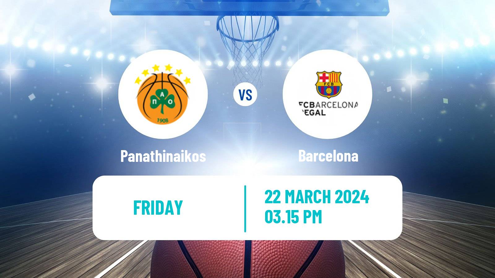 Basketball Euroleague Panathinaikos - Barcelona