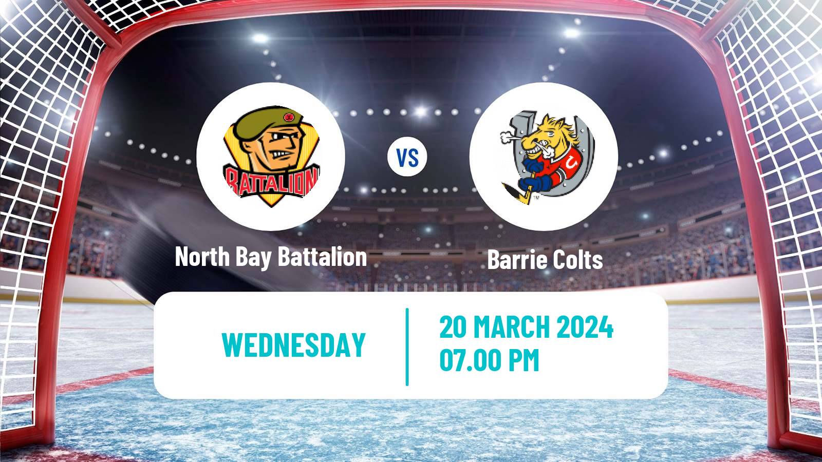 Hockey OHL North Bay Battalion - Barrie Colts