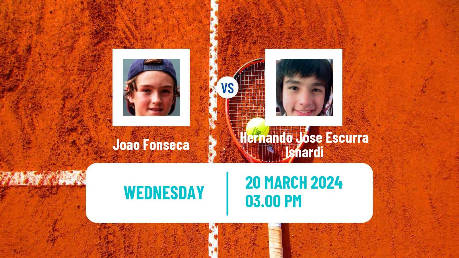 Tennis Asuncion Challenger Men Joao Fonseca - Hernando Jose Escurra Isnardi