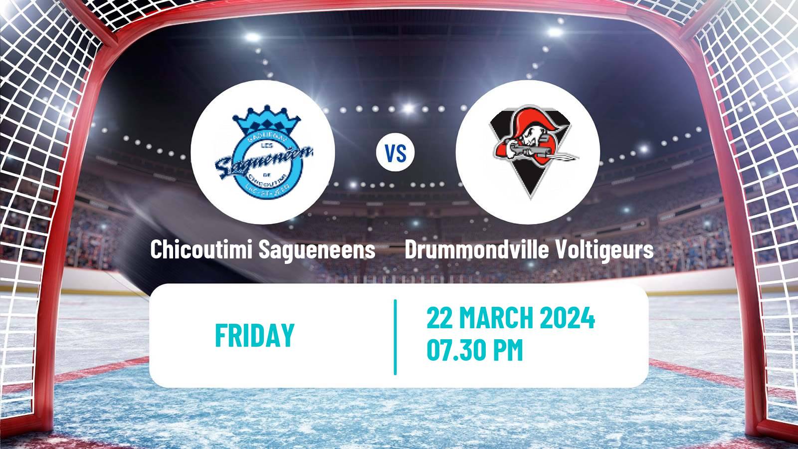 Hockey QMJHL Chicoutimi Sagueneens - Drummondville Voltigeurs