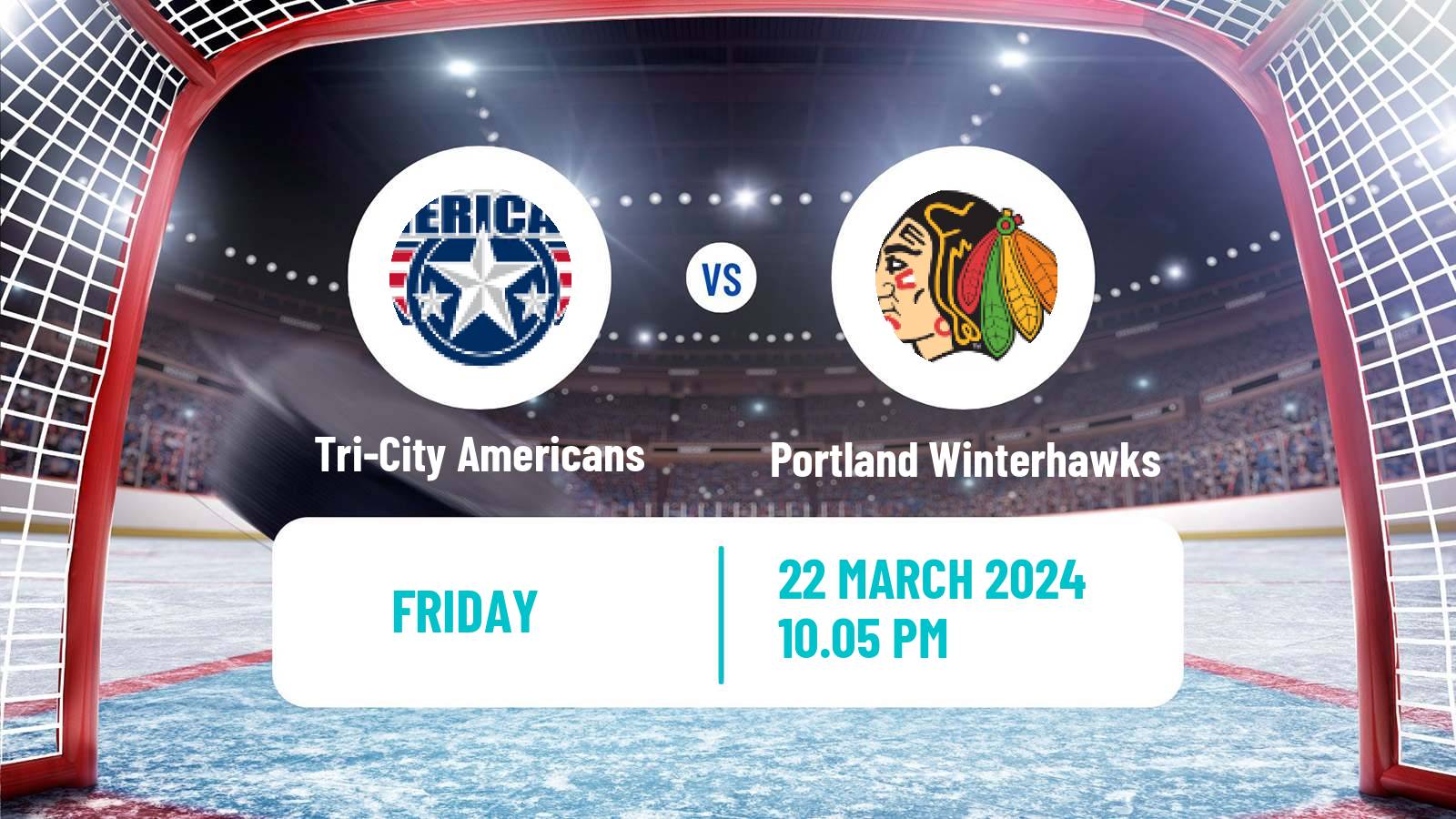 Hockey WHL Tri-City Americans - Portland Winterhawks