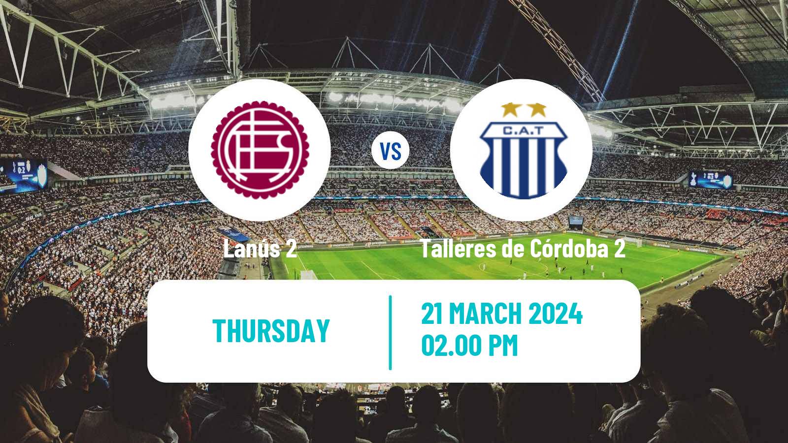 Soccer Argentinian Reserve League Lanús 2 - Talleres de Córdoba 2