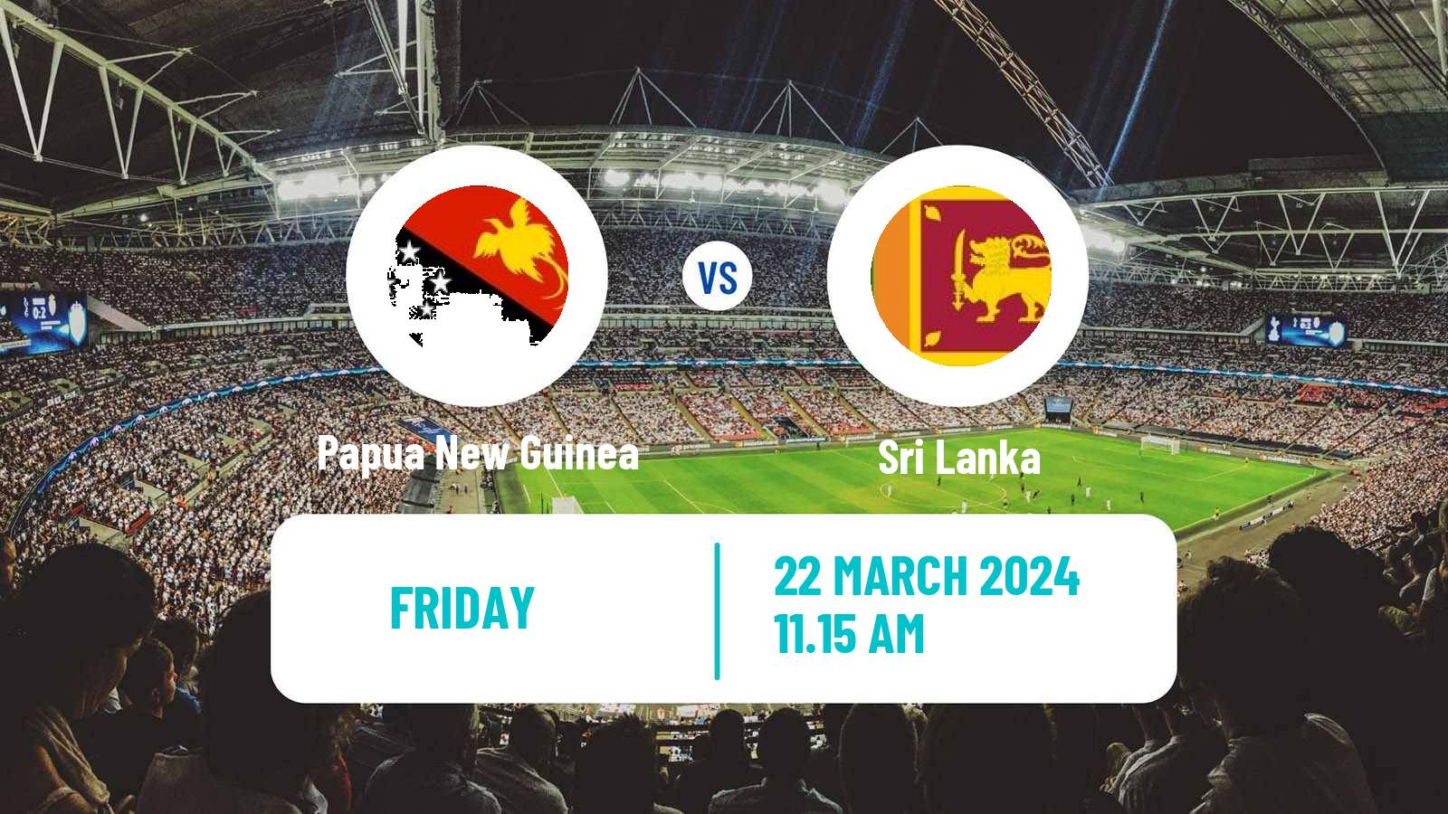 Soccer Friendly Sri Lanka - Papua New Guinea