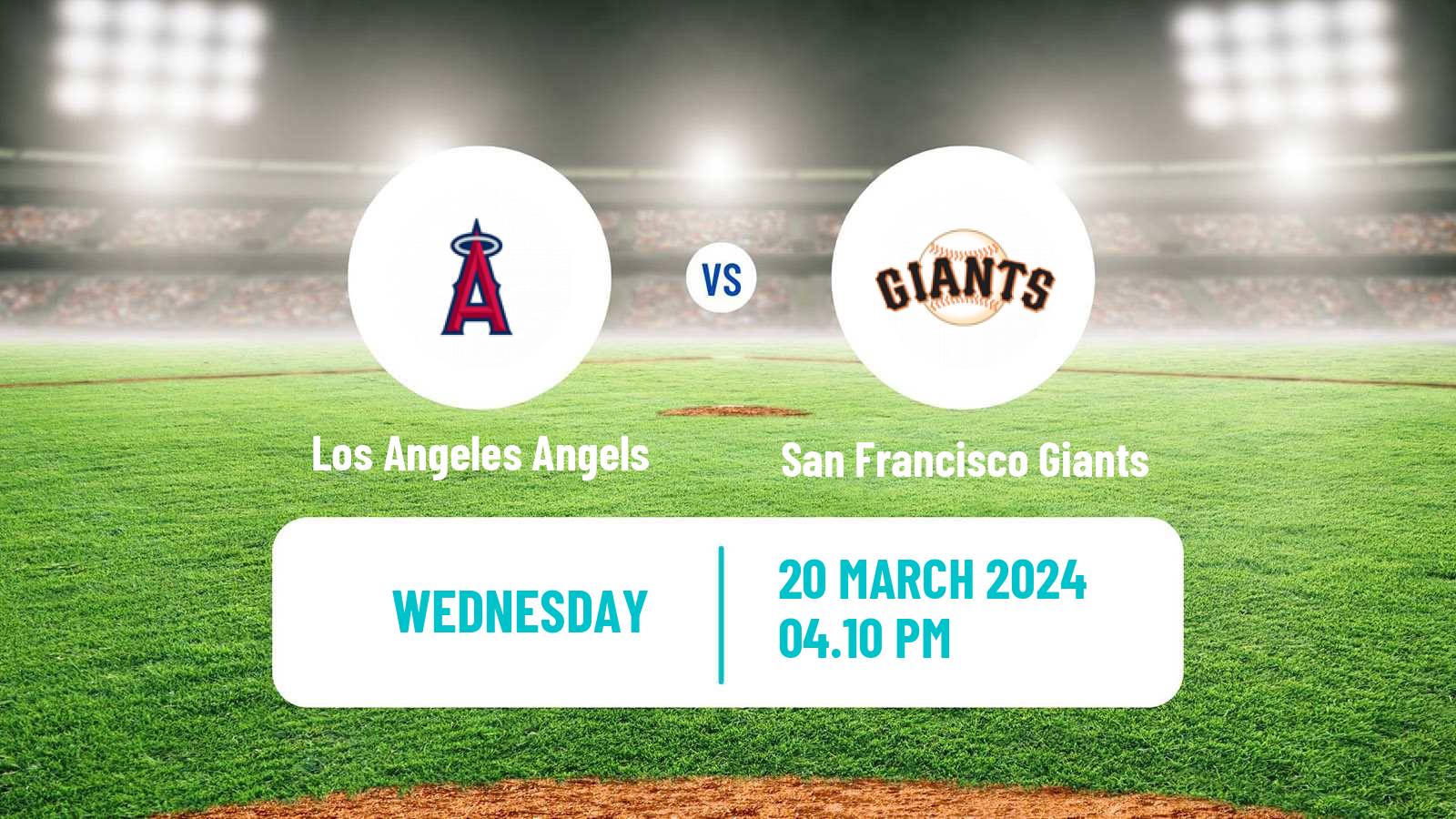 Baseball MLB Spring Training Los Angeles Angels - San Francisco Giants