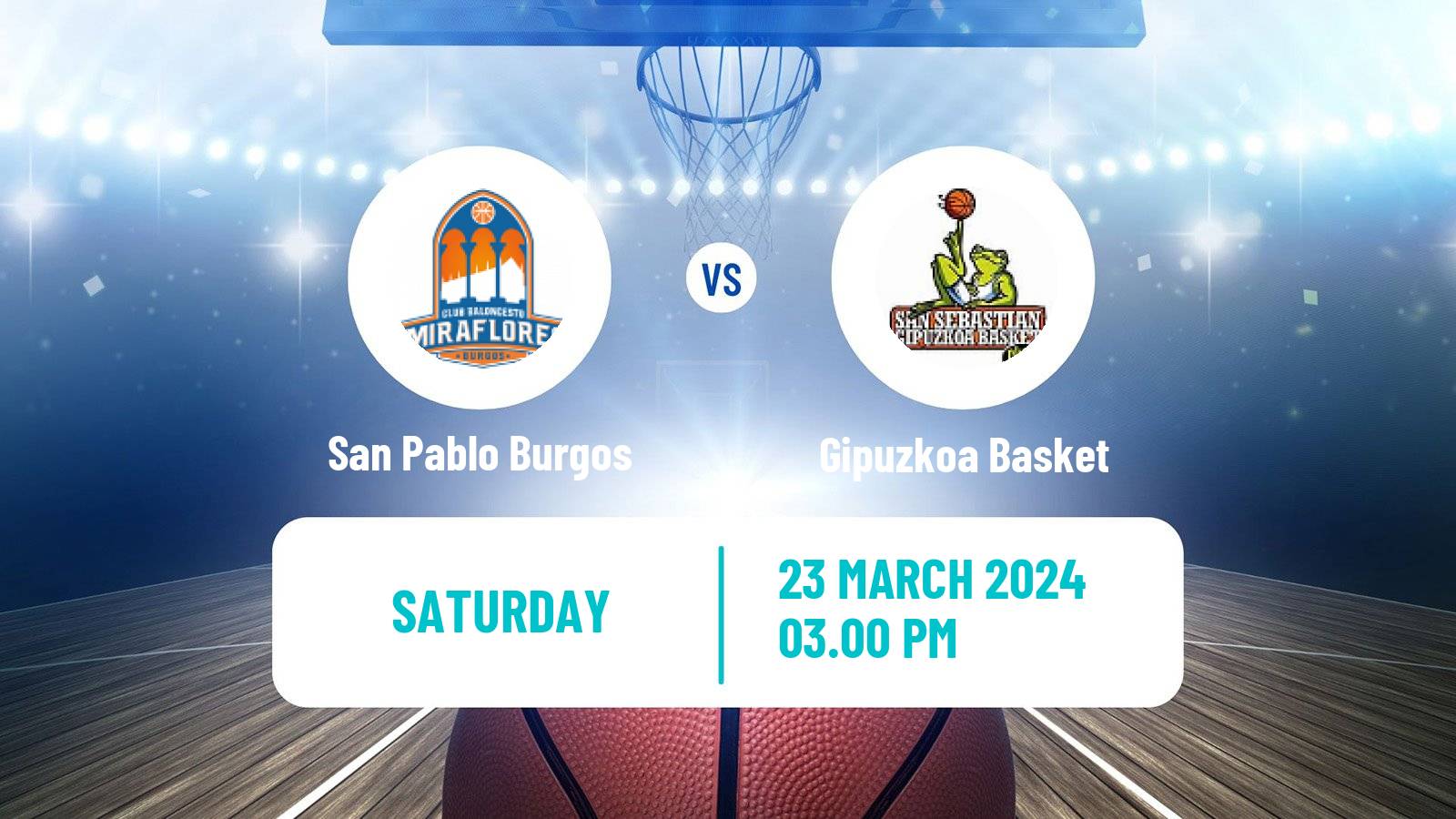 Basketball Spanish LEB Oro San Pablo Burgos - Gipuzkoa Basket