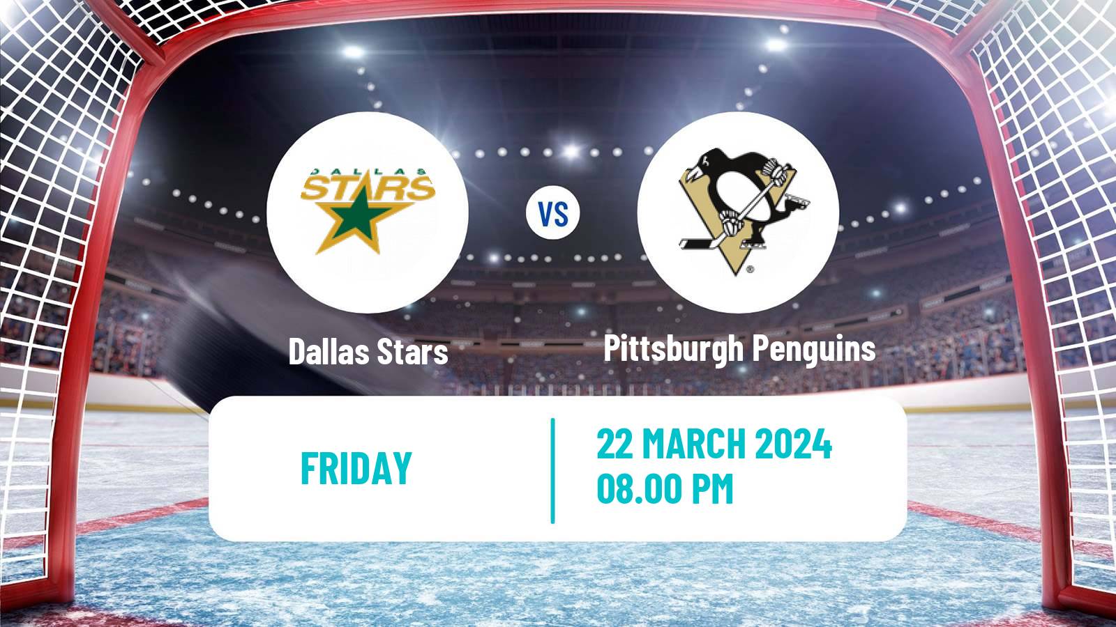 Hockey NHL Dallas Stars - Pittsburgh Penguins