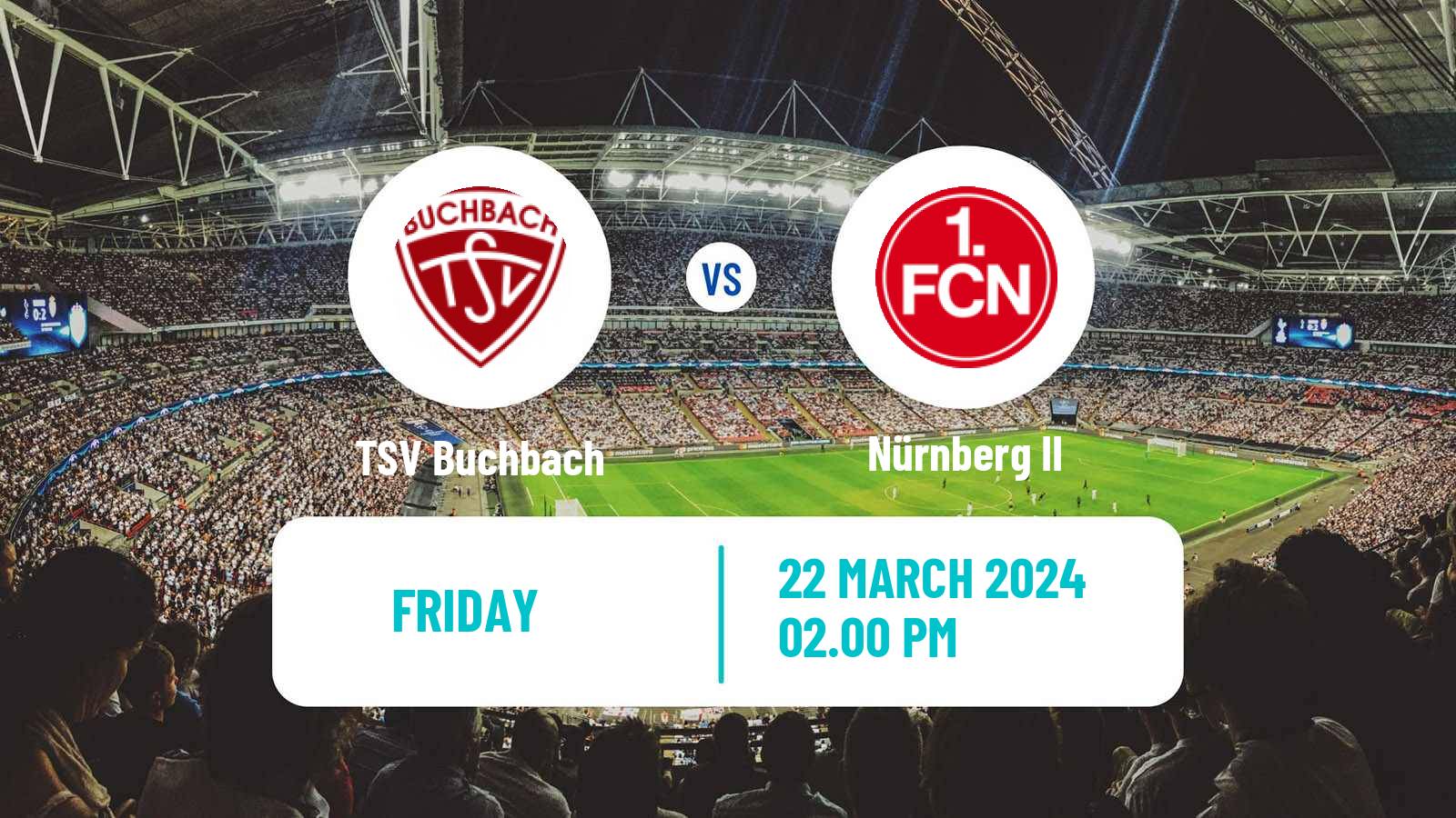 Soccer German Regionalliga Bayern Buchbach - Nürnberg II