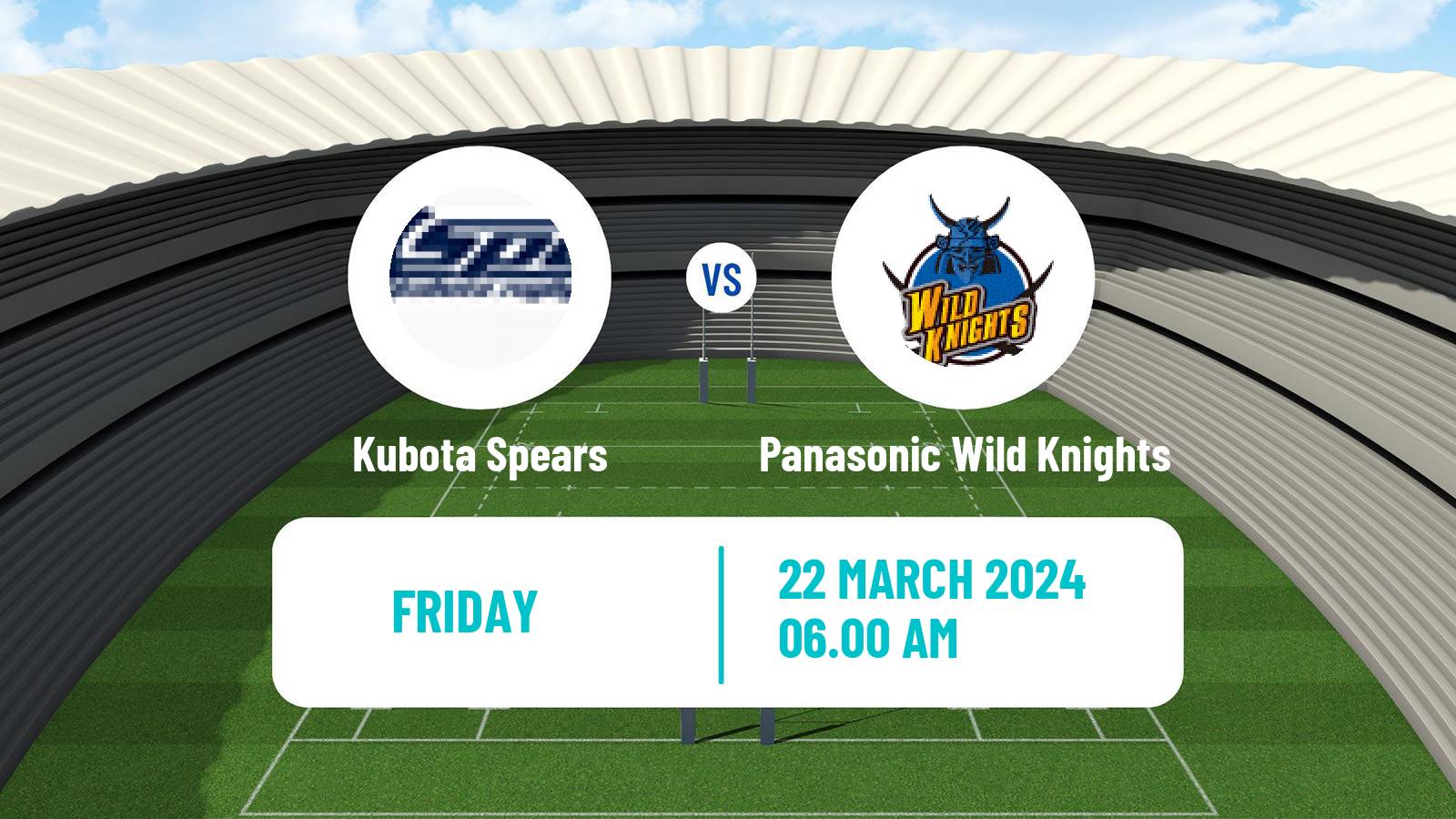 Rugby union Japan League One Rugby Union Kubota Spears - Panasonic Wild Knights