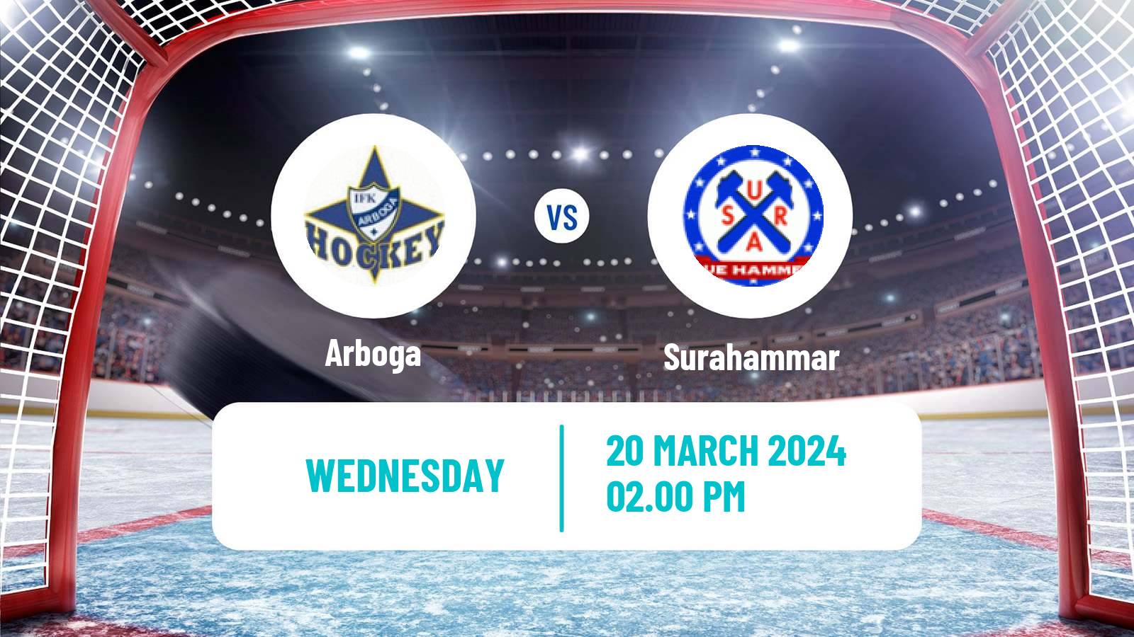 Hockey Swedish HockeyEttan Vastra Arboga - Surahammar