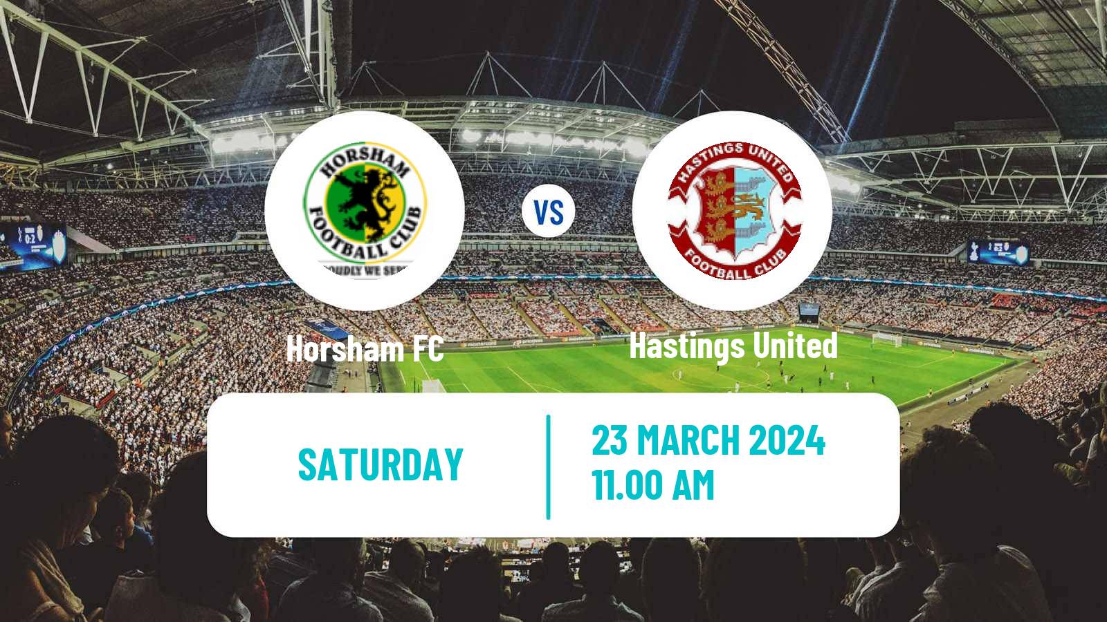 Soccer English Isthmian League Premier Division Horsham - Hastings United
