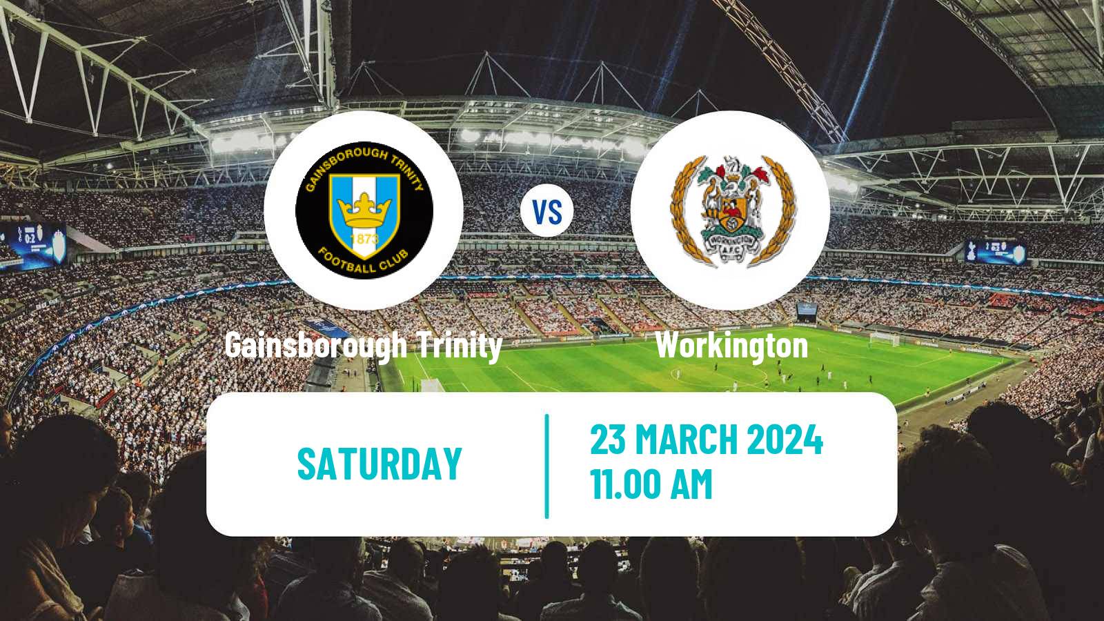 Soccer English NPL Premier Division Gainsborough Trinity - Workington