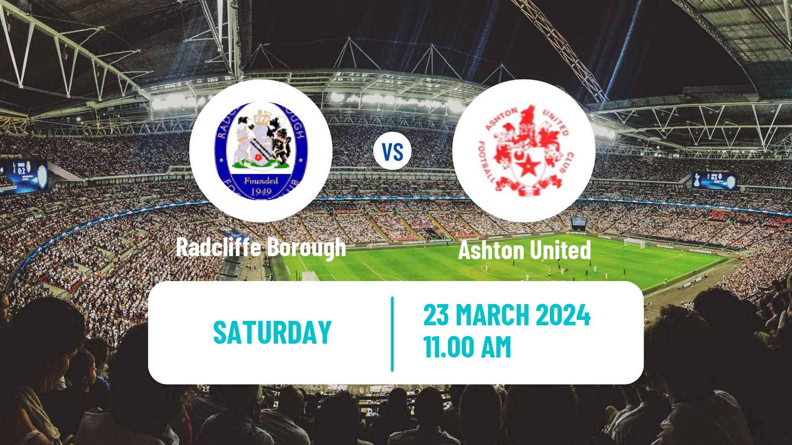Soccer English NPL Premier Division Radcliffe Borough - Ashton United