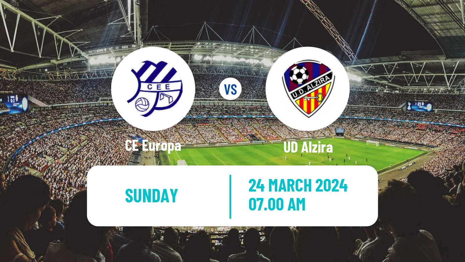 Soccer Spanish Segunda RFEF - Group 3 CE Europa - Alzira