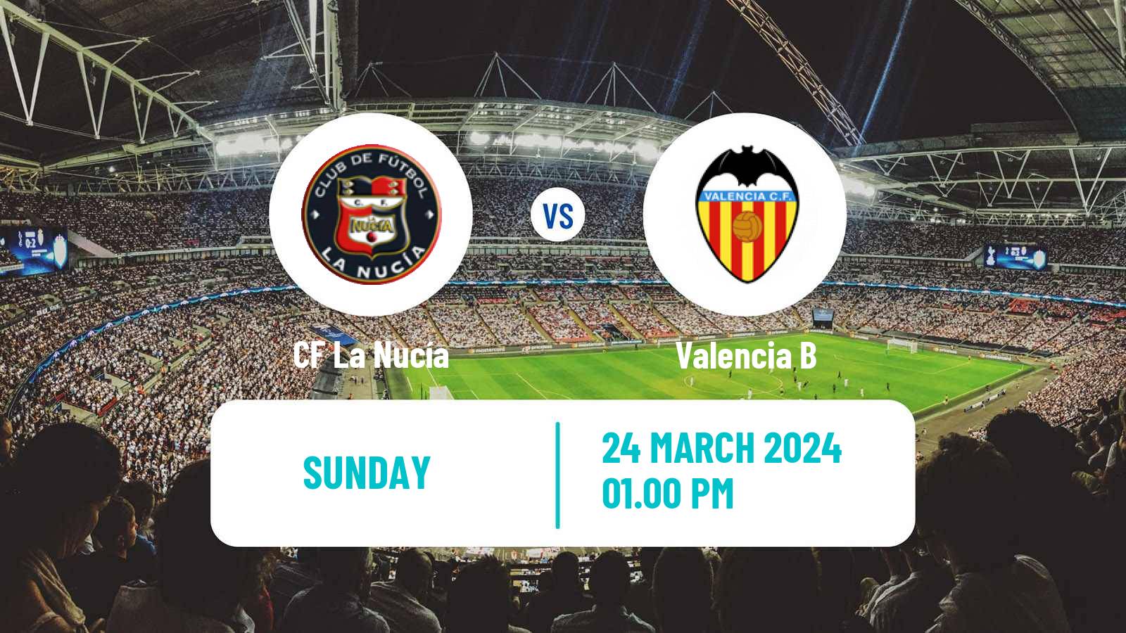 Soccer Spanish Segunda RFEF - Group 3 La Nucía - Valencia B