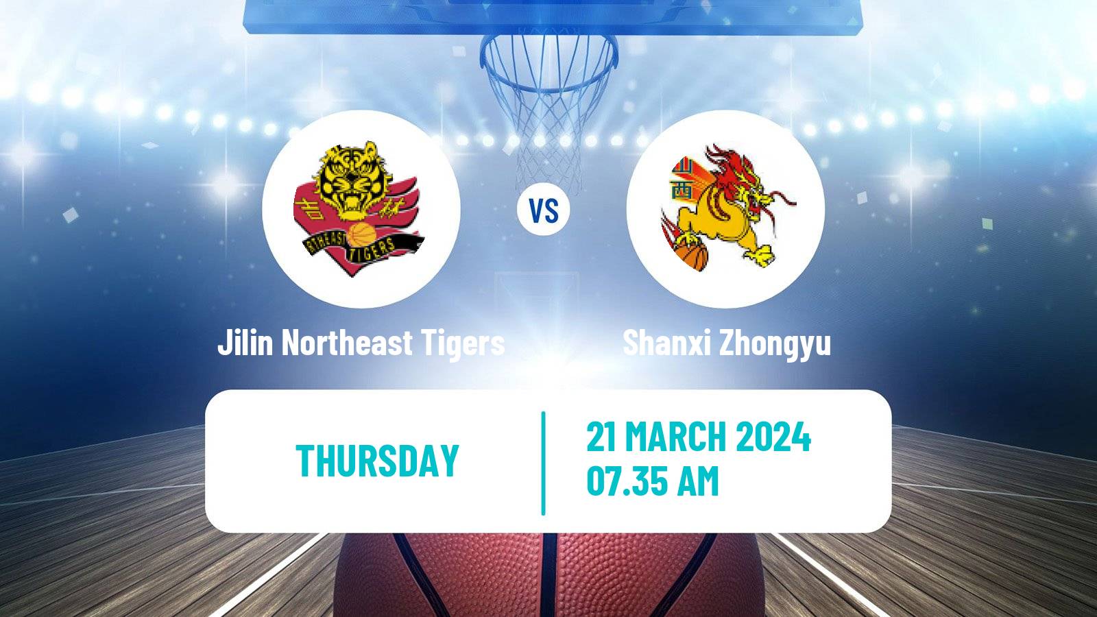 Basketball CBA Jilin Northeast Tigers - Shanxi Zhongyu