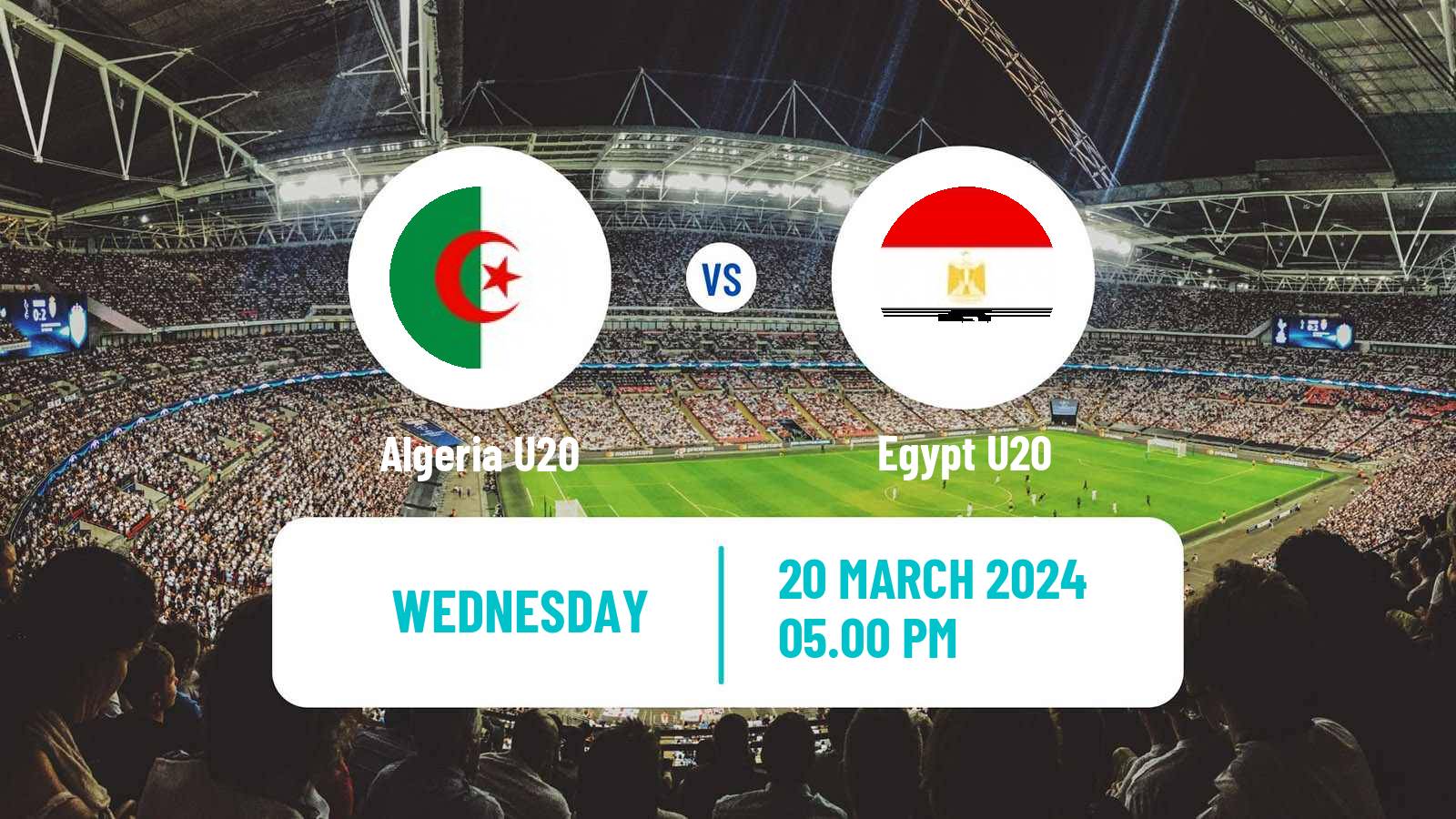 Soccer Friendly Algeria U20 - Egypt U20