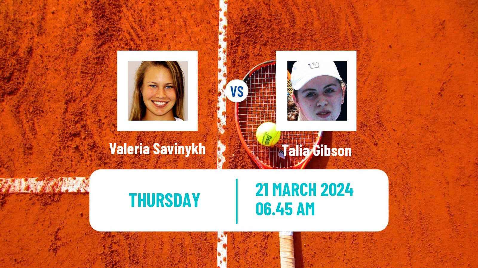 Tennis ITF W75 MarIBOr Women Valeria Savinykh - Talia Gibson