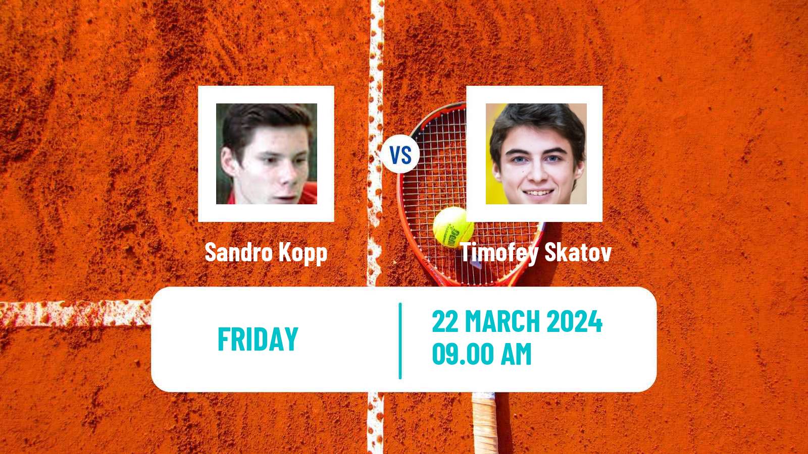 Tennis Zadar Challenger Men Sandro Kopp - Timofey Skatov