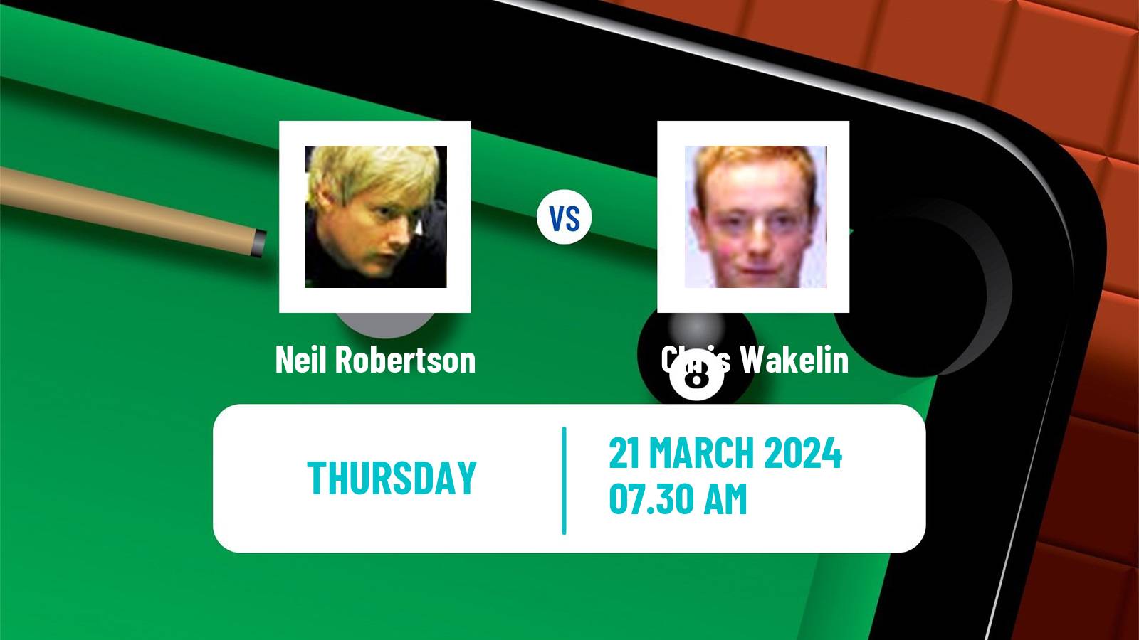 Snooker World Open Neil Robertson - Chris Wakelin