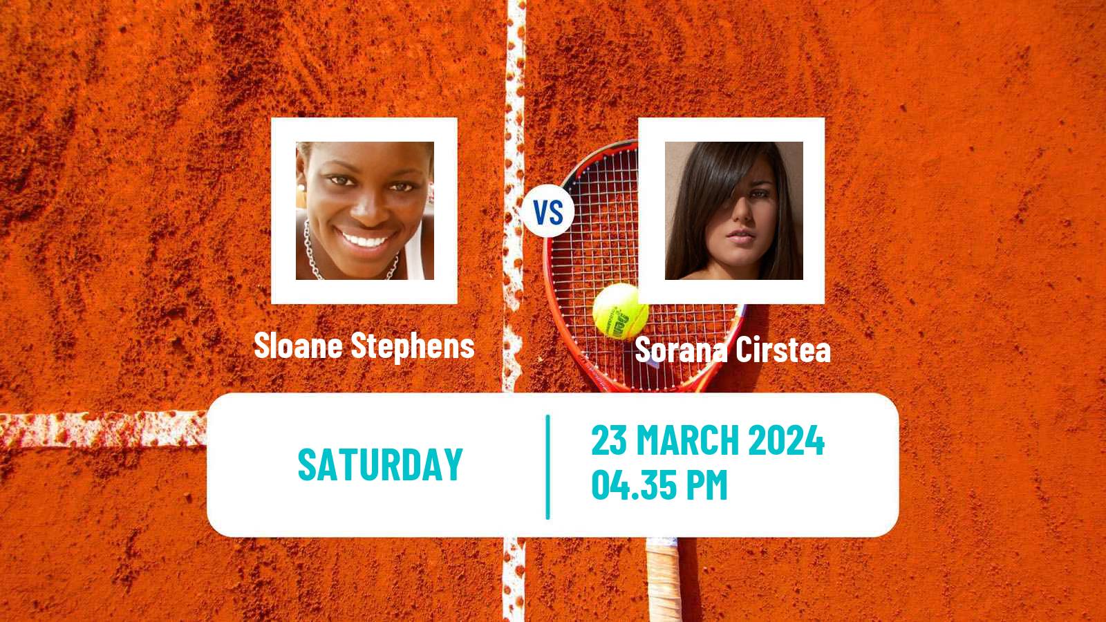 Tennis WTA Miami Sloane Stephens - Sorana Cirstea