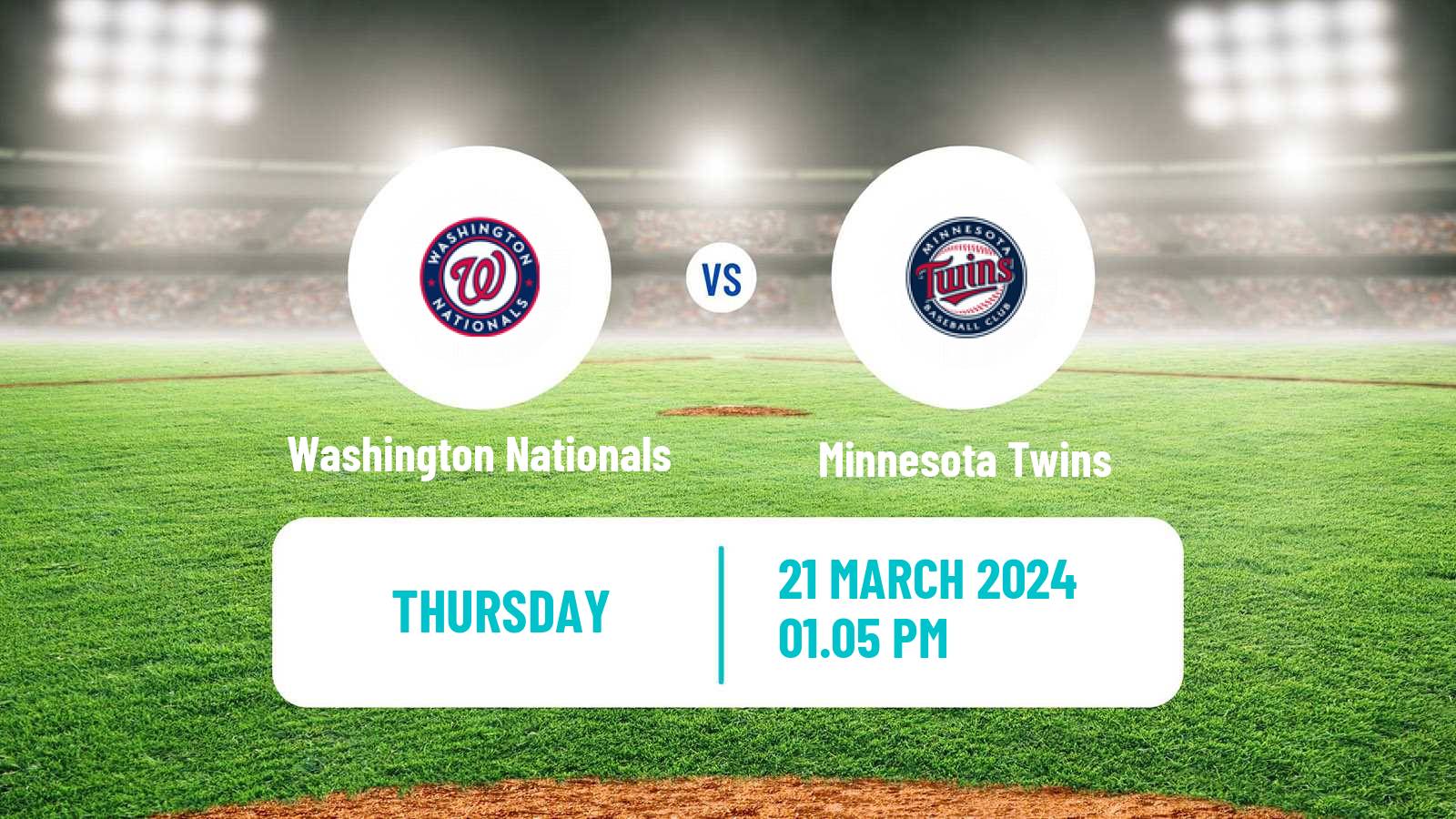 Baseball MLB Spring Training Washington Nationals - Minnesota Twins