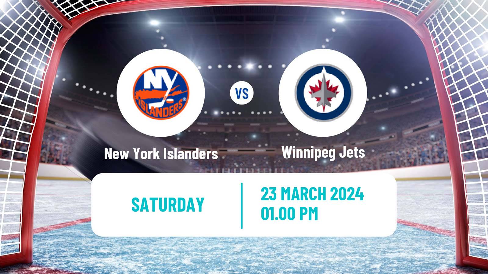 Hockey NHL New York Islanders - Winnipeg Jets