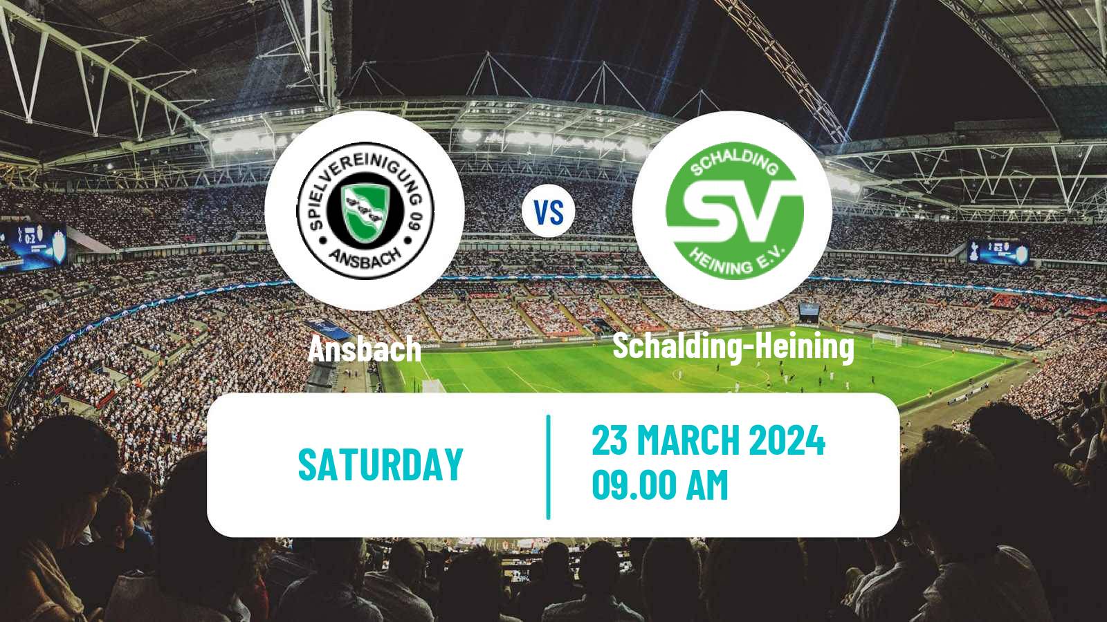 Soccer German Regionalliga Bayern Ansbach - Schalding-Heining
