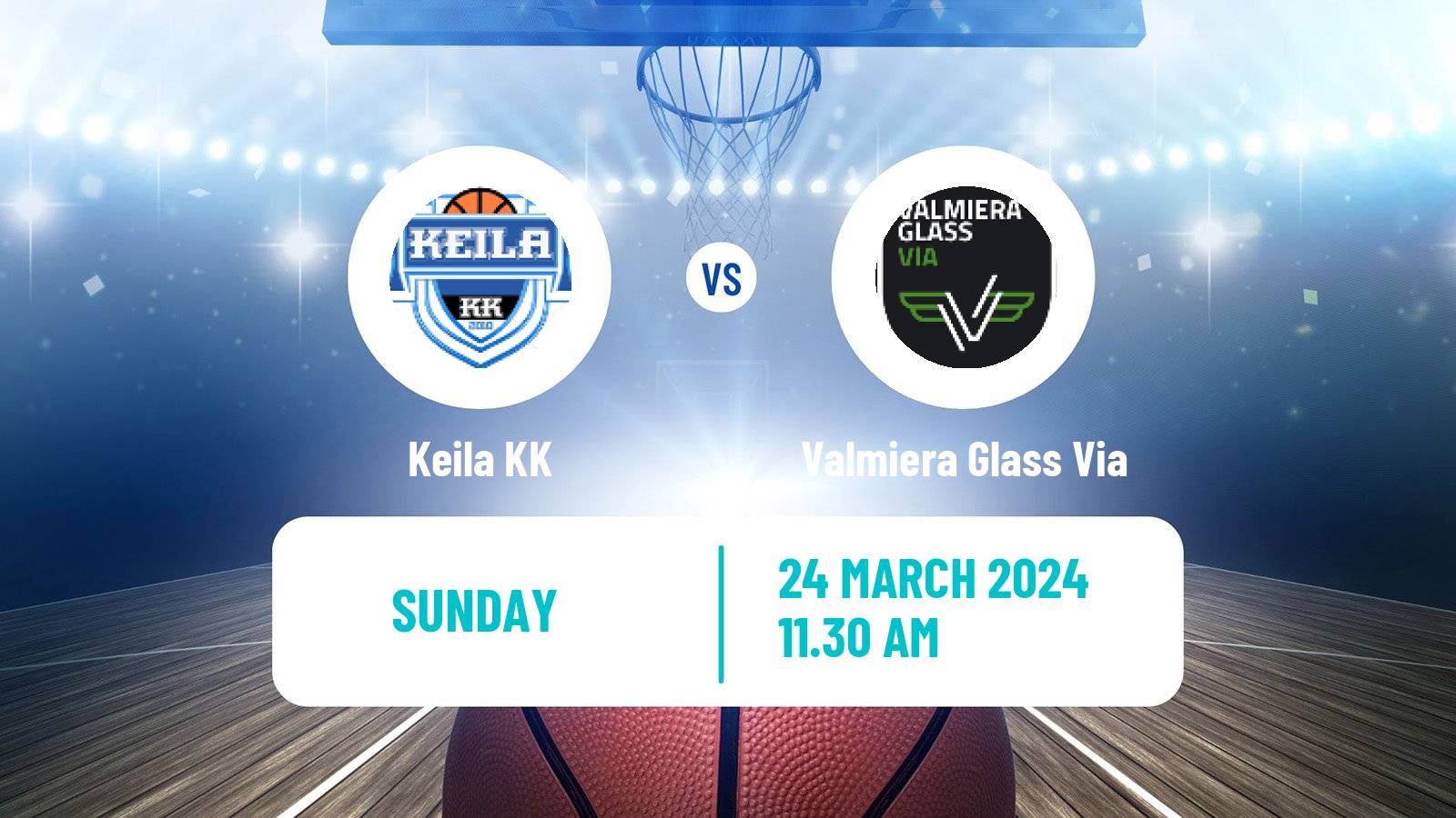 Basketball Estonian–Latvian Basketball League Keila - Valmiera Glass Via