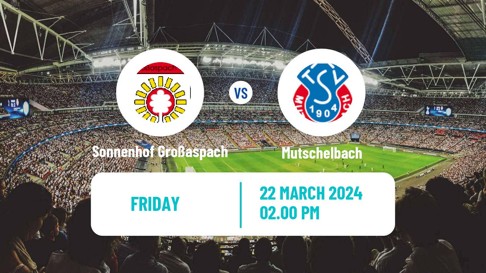 Soccer German Oberliga Baden-Württemberg Sonnenhof Großaspach - Mutschelbach