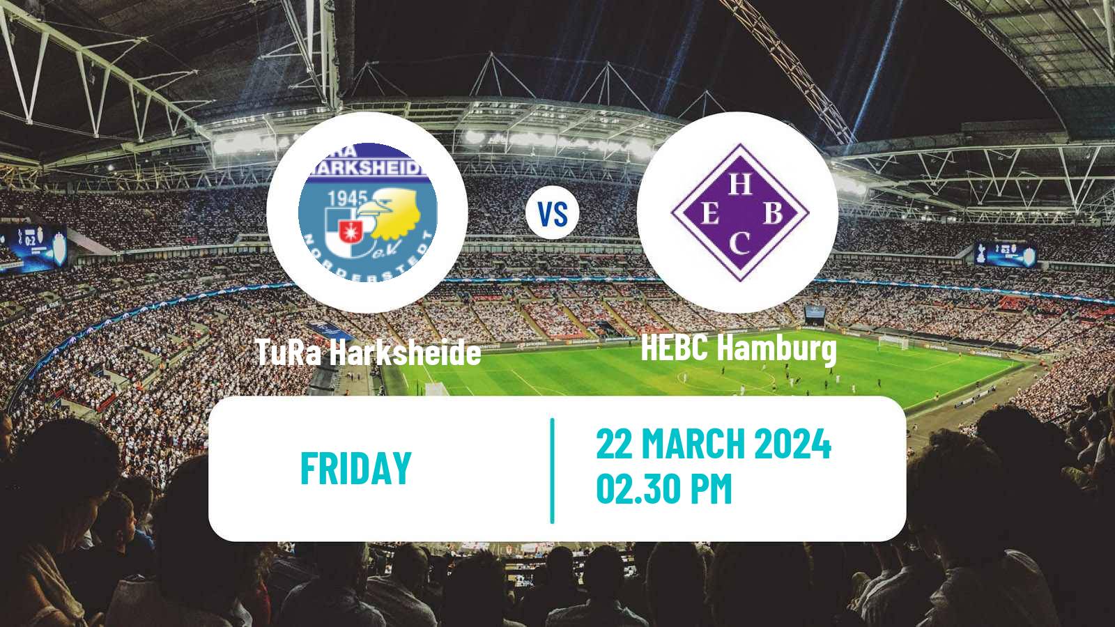 Soccer German Oberliga Hamburg TuRa Harksheide - HEBC Hamburg