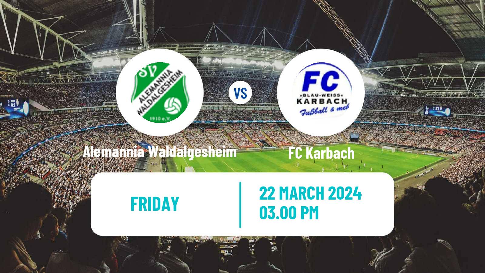 Soccer German Oberliga Rheinland-Pfalz/Saar Alemannia Waldalgesheim - Karbach