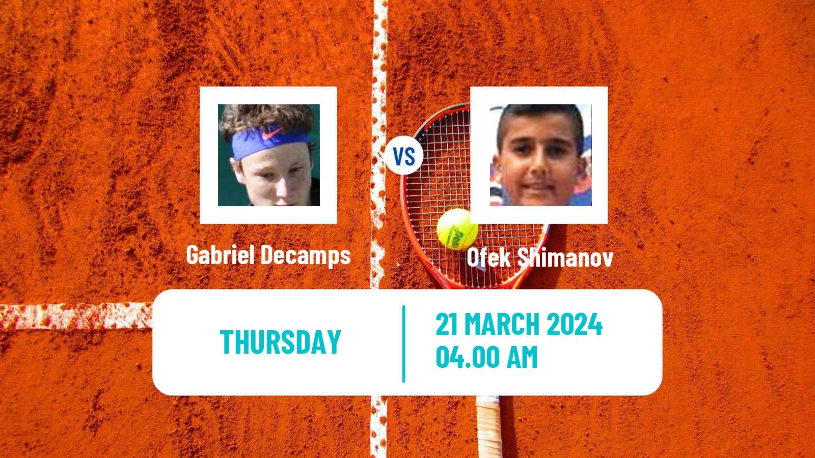 Tennis ITF M15 Heraklion 3 Men Gabriel Decamps - Ofek Shimanov
