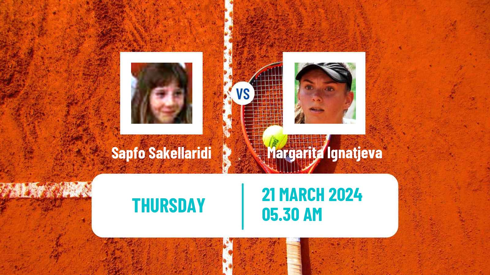 Tennis ITF W15 Heraklion 3 Women Sapfo Sakellaridi - Margarita Ignatjeva