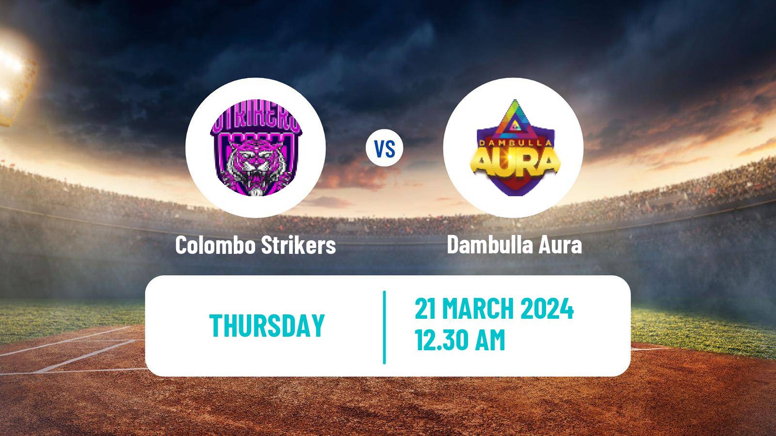 Cricket Sri Lanka NSL 4-Day Tournament Colombo Strikers - Dambulla Aura