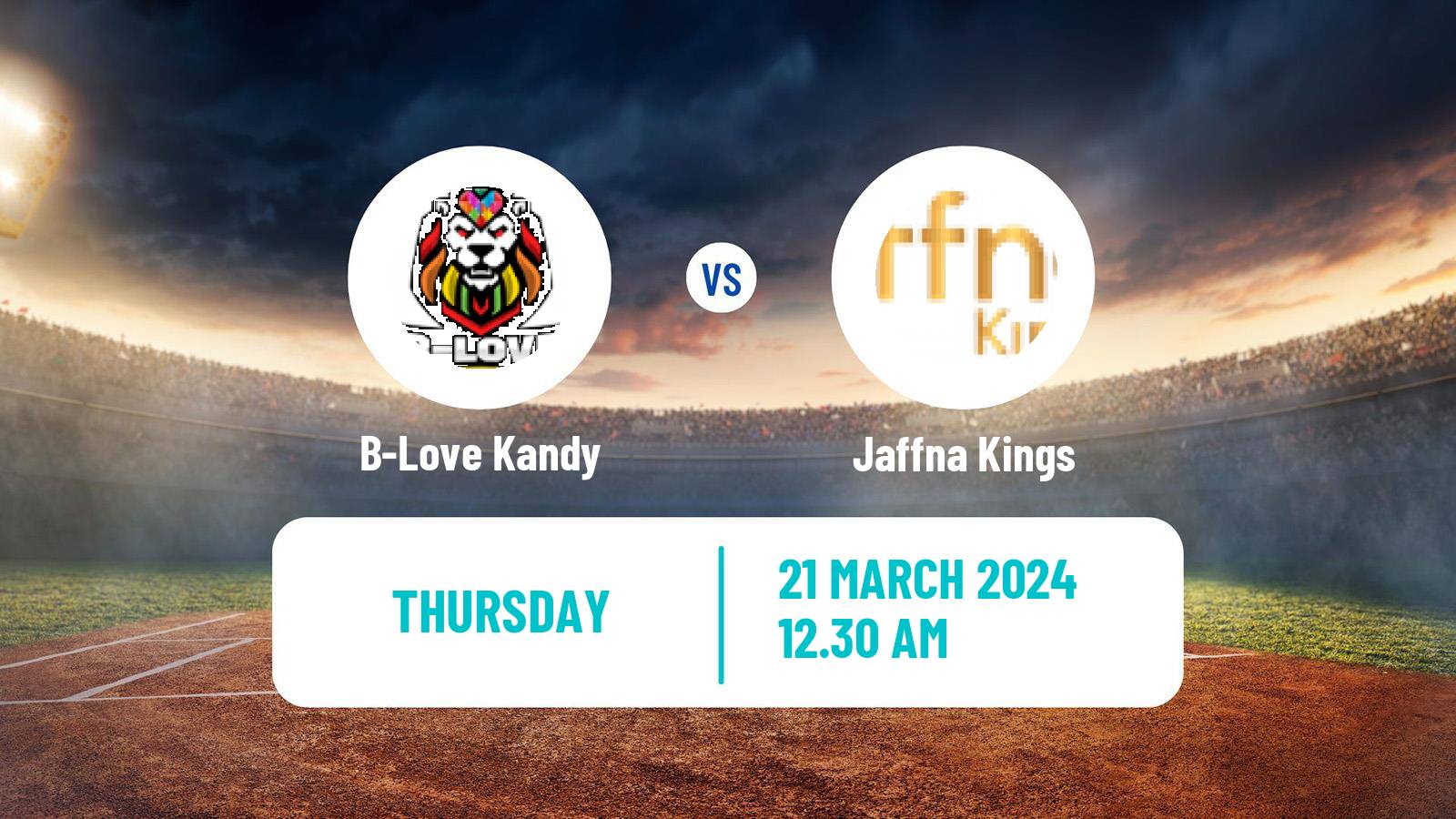 Cricket Sri Lanka NSL 4-Day Tournament B-Love Kandy - Jaffna Kings
