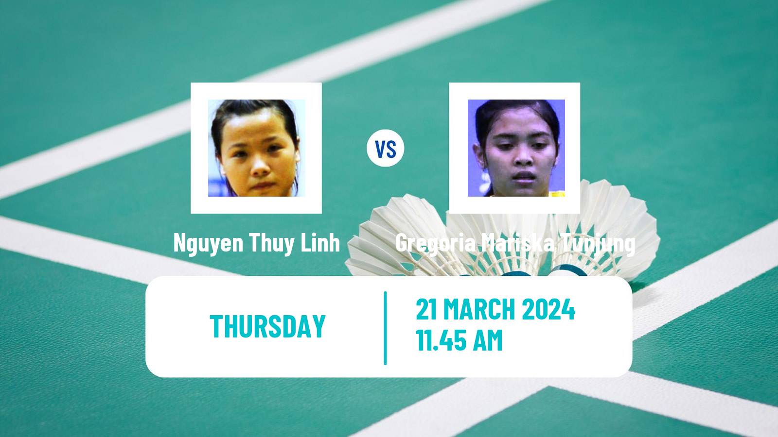 Badminton BWF World Tour Swiss Open Women Nguyen Thuy Linh - Gregoria Mariska Tunjung