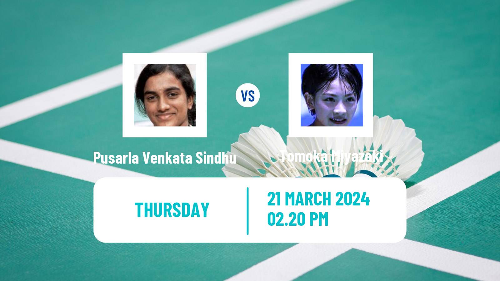 Badminton BWF World Tour Swiss Open Women Pusarla Venkata Sindhu - Tomoka Miyazaki