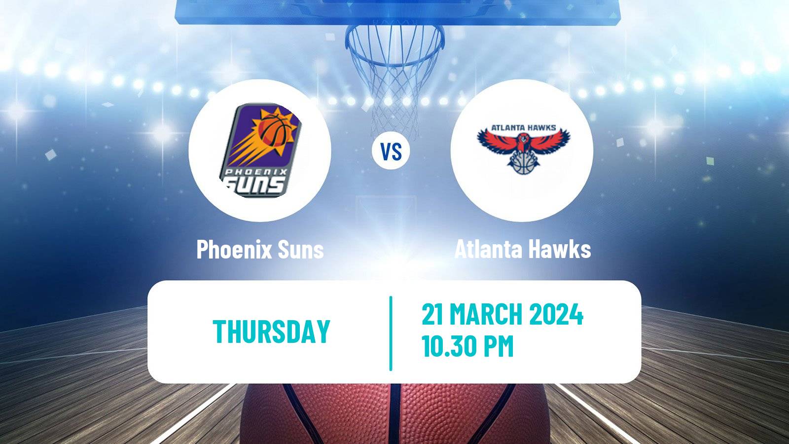 Basketball NBA Phoenix Suns - Atlanta Hawks