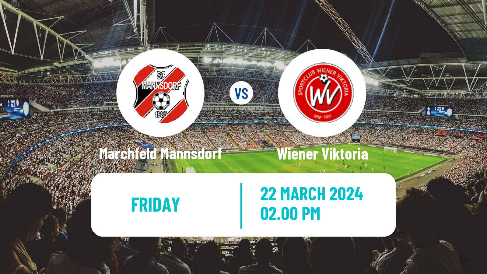 Soccer Austrian Regionalliga East Marchfeld Mannsdorf - Wiener Viktoria