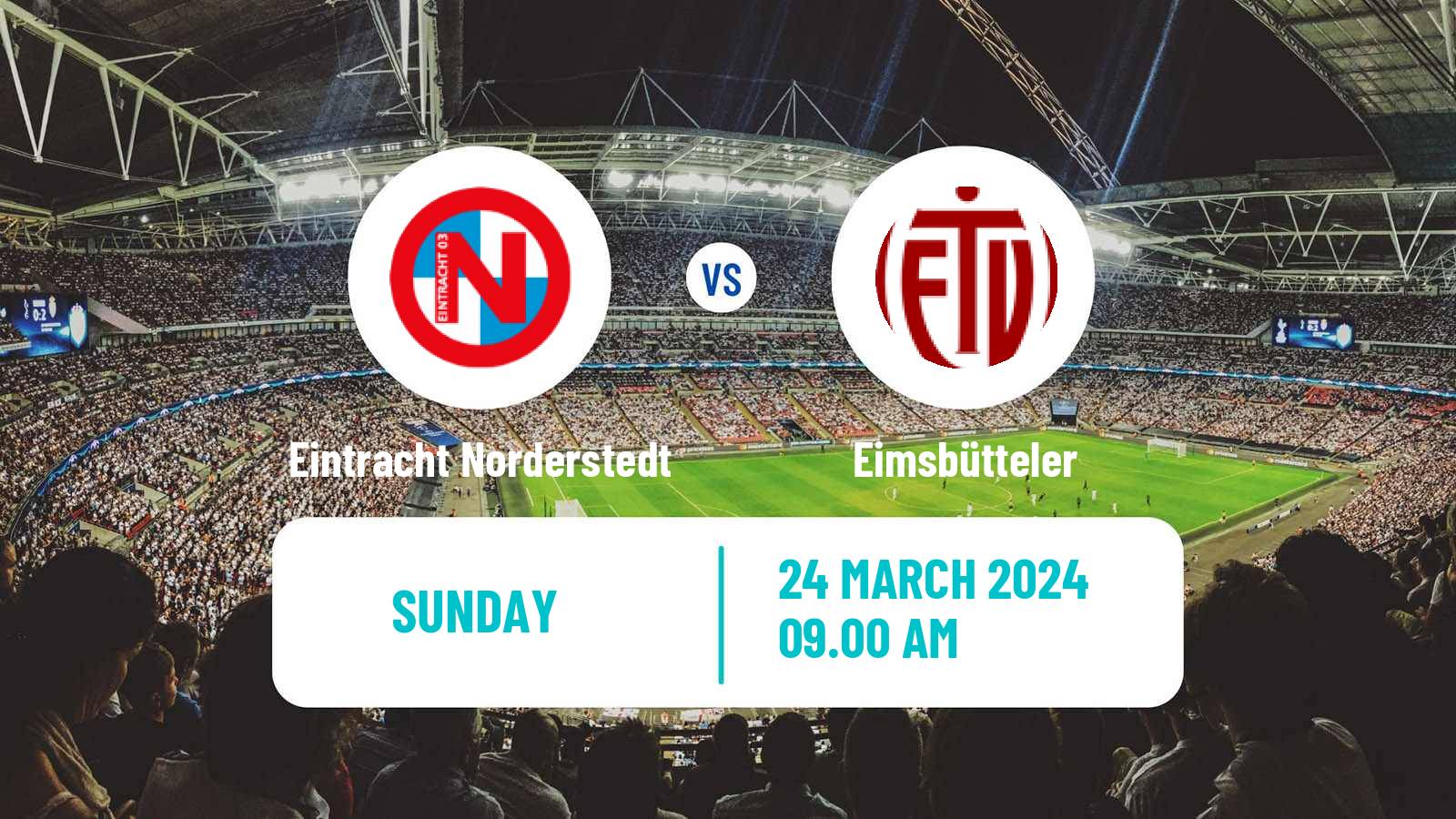 Soccer German Regionalliga North Eintracht Norderstedt - Eimsbütteler
