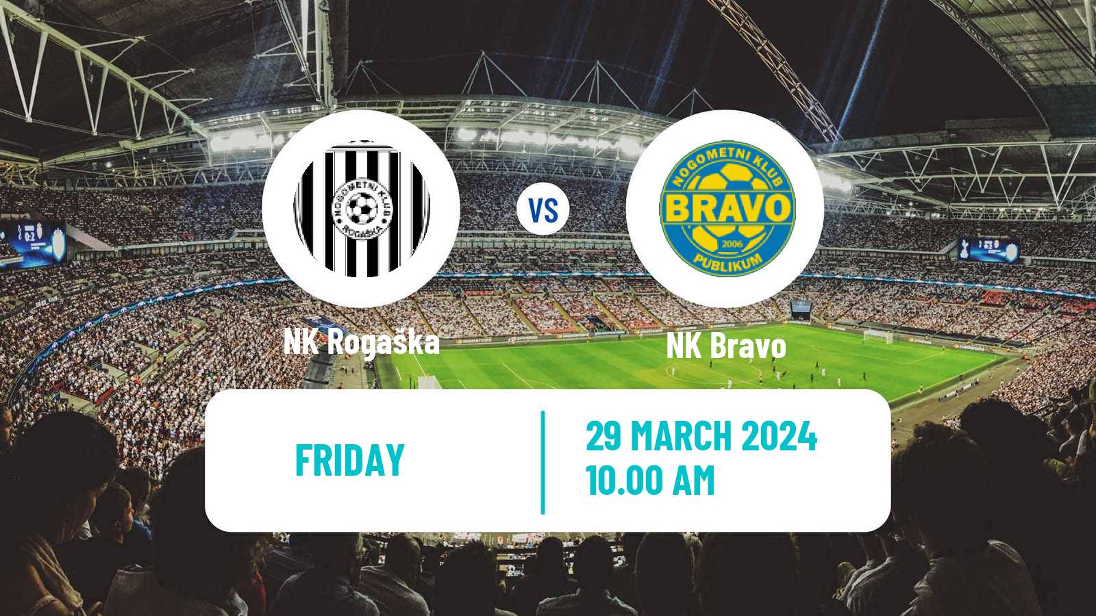 Soccer Slovenian PrvaLiga Rogaška - NK Bravo