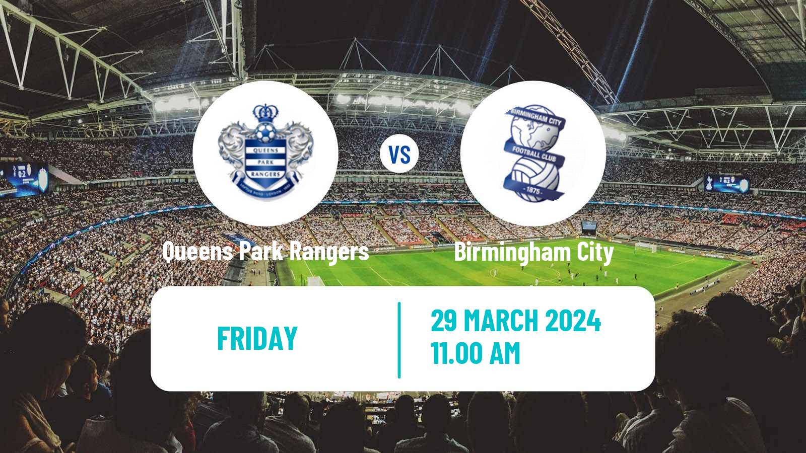 Soccer English League Championship Queens Park Rangers - Birmingham City